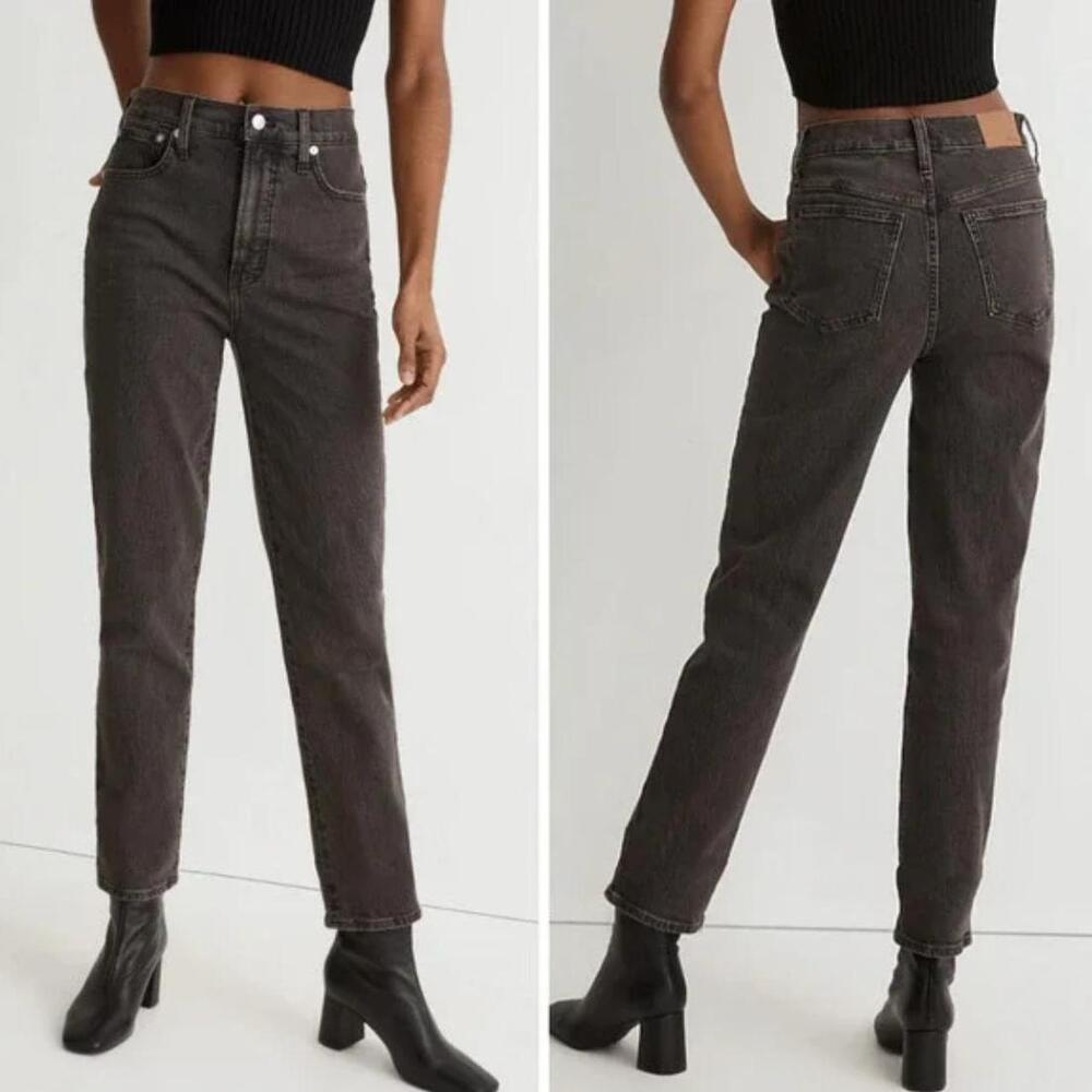 Madewell the Perfect Vintage Jean High Rise Denim Black Haight Wash Size 24